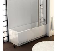 Conjunto bañera rectangular Ravak Chrome C731000000, sifón para bañera Viega Simplex 495121, GPX2240015