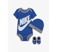 Conjunto body + calcetines + gorro con logo para bebé Nike Futura 6/12 meses