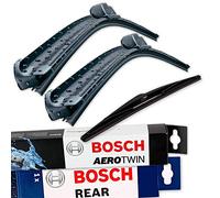 Juego de escobillas limpiaparabrisas Bosch Aerotwin AR653S + limpiaparabrisas trasero H352