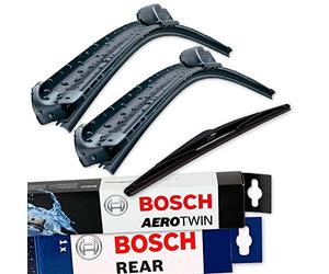 Conjunto Bosch Wischer Wischerblatt Wischerblätter Scheibenwischer Scheibenwischerblätter Aerotwin AR653S + Limpiaparabrisas trasero Limpiaparabrisas trasero Heckwischer Heckwischerblatt