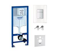 Conjunto botón de descarga Grohe Skate 38845LS0, marco empotrado Grohe Rapid SL 38539001