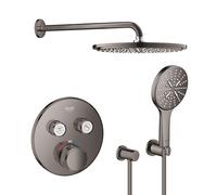 Conjunto brazo de ducha con efecto lluvia Grohe Rainshower 26066A00, grifo de bañera y ducha Grohe Grohtherm SmartControl 29119A00, 26574A00, 27057A00, 27074A00, 28362A01