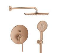 Conjunto brazo de ducha con efecto lluvia Grohe Rainshower 26066DL0, grifo de bañera y ducha Grohe Essence 24058DL1, 26574DL0, 26658DL0, 28388DA1