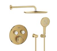 Conjunto brazo de ducha con efecto lluvia Grohe Rainshower 26066GN0, grifo de bañera y ducha Grohe Grohtherm SmartControl 29119GN0, 26574GN0, 27057GN0, 27074GN0, 28362GL1