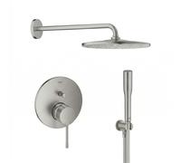 Conjunto brazo de ducha con efecto lluvia Grohe Rainshower 26558DC0, grifo de bañera y ducha Grohe Essence 24058DC1, 26658DC0, 27400DC0, 28362DC1