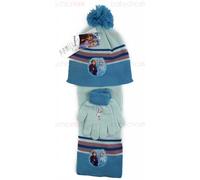 Conjunto Bufanda, Gorro y Guantes Frozen Azul Regabilia