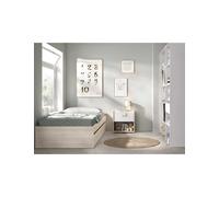 Conjunto cama nido dormitorio LAGO 6 DEKIT natural