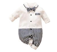Conjunto Camisa Pequeña Bebé y Niño - Ropa Algodón para Niñas Y Niños Conjunto Informal Pantalones Cortos Mono Conjunto Ropa Infantil Traje de Caballero para Niños 1-6 Años