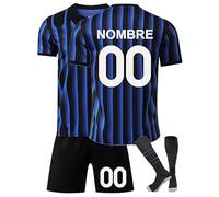 Conjunto Camiseta Fútbol Infantil Personalizada - Camiseta, Pantalón y Medias - Nombre y Dorsal 25/26 - para niños y niñas - Regalo Ideal para Aficionados al Fútbol G