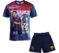 Conjunto camiseta + Short FC Barcelona - Lionel Messi - Colección oficial FC Barcelona - Talla de Niño, Azul (azul), 4 ans