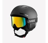 Conjunto casco + máscara de esquí adulto, UVEX negro S