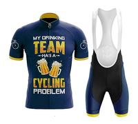 Conjunto Ciclismo Hombre Verano Ropa Bici MTB Maillot Ciclista Manga Corta,Traje Bicicleta Camiseta Ciclo y Culotte Tirantes con 19D Gel Acolchado,Completa Jerseys Transpirable Secado Rápido(B6,XL)