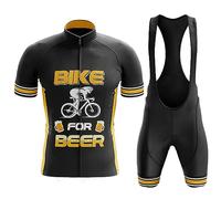 Conjunto Ciclismo Hombre Verano Ropa Bici MTB Manga Corta Maillot Ciclista,Traje Bicicleta Camiseta Ciclo y Culotte Tirantes con 19D Gel Acolchado,Completa Jerseys Transpirable Secado Rápido(D1,XXL)