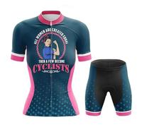 Conjunto Ciclismo Mujer Verano Maillot Bici MTB Manga Corta Ropa Ciclista,Traje Bicicleta Camiseta Ciclo y Culotte Shorts con 19D Gel Acolchado,Completa Jerseys Transpirable Secado Rápido(13,S)