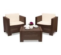 Conjunto Colorado Terrace 2 technorattan marrón Bica