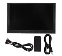 Conjunto Combinado de Monitor de 5 Pulgadas IPS Ángulo de visión Completo Interfaz USB Tipo C Pantalla de visualización para Mini chasis Diseño Giratorio Claro Conexión fácil (Negro)