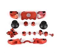 Conjunto Completo De Botones para One, Thumbsticks Botones Abxy Activadores Dpad Full Button Sets Kits Mod para One Controller[ Rojo]