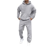 Conjunto completo de chándal para hombre, ajuste casual, de manga larga, para deportes, gimnasio, comodidad diaria, parte superior e inferior, cómodo, cálido y elegante, conjunto de ropa de descanso