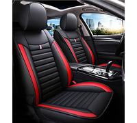 Conjunto Completo Funda Asiento Coche Para Ford Para Focus Para Fusion Mondeo Para Taurus Para Mustang Gt Para Territorio Para Ranger Para Galaxy Protector asiento antideslizante(Negro rojo,Standard)