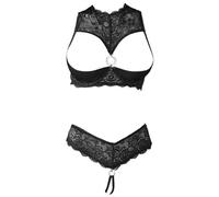 Cottelli - Conjunto de sujetador abierto (negro) - 85B/L