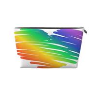 Conjunto Concepto LGBT Orgullo Gay Banderas Coloridas, Bolsa de artículos de tocador Bolsa de Maquillaje Bolsa de cosméticos Bolsa de artículos de tocador de Viaje portátil