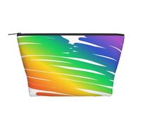 Conjunto Concepto LGBT Orgullo Gay Banderas Coloridas, Bolsa de artículos de tocador Bolsa de Maquillaje Bolsa de cosméticos Bolsa de artículos de tocador de Viaje portátil