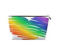 Conjunto Concepto LGBT Orgullo Gay Banderas Coloridas, Bolsa de Maquillaje Bolsa de cosméticos Bolsa de artículos de tocador de Viaje portátil Bolsa de artículos de tocador