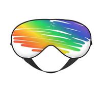 Conjunto Concepto Lgbt Orgullo Gay Banderas Coloridas, Cubreojos completos Antifaz bloqueador de luz Antifaz para dormir Antifaz suave con los ojos vendados Noche