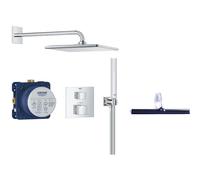 Conjunto conjunto de ducha Grohe Precision Cube 34879000, escobilla limpiacristales Grohe 4067393055617