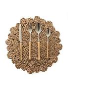 CONJUNTO CUBIERTOS 24 PCS PLATEADO/MADERA