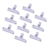 Conjunto De 10 Clamp De CLIP CLIP ACRYLIC Para Tablero Dibujo Craft Bag Bag Food Archivo Organización Clips Almacenamiento Acrílico