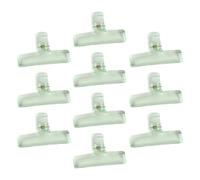 Conjunto De 10 Clamp De CLIP CLIP ACRYLIC Para Tablero Dibujo Craft Bag Bag Food Archivo Organización Clips Almacenamiento Acrílico