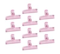 Conjunto De 10 Clamp De CLIP CLIP ACRYLIC Para Tablero Dibujo Craft Bag Bag Food Archivo Organización Clips Almacenamiento Acrílico