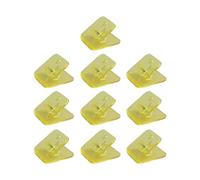 Conjunto De 10 Clip De Acrílico Cuadrado Clamp Paper Clamp Multiurose Para Craft Food Bag Photo Document Organización Clips Square Para Planificadores Y Revistas