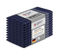 Glart paños de cocina 50x70cm - paños de secado - juego de 10 paños de cocina de alta calidad hechos de 100% algodón - paños de cocina y lavavajillas para limpiar, secar y secar - absorbentes y fáciles de limpiar - azul