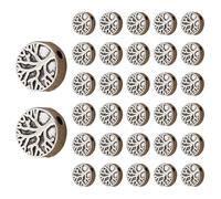 Conjunto De 100 Árboles De Vida Beads Silver Spper Spacer Charm Accessory para Estilos Europeos Pulseras Y Diseños Collar Big Hole Beads