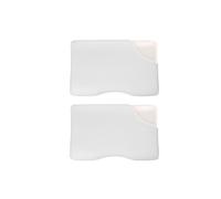 Conjunto de 2 almohadas ergonómicas y cervicales de espuma con memoria confort plus hipoalergénicas, antiácaros, 2 fundas de bambú y 2 de algodón