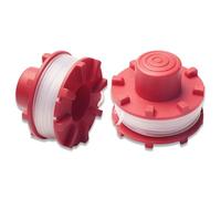 Conjunto de 2 bobinas, Bobina de hilo diseñada para desbrozadoras, compatible con Einhell GE-CT 36/30 Li. Longitud de 8 metros y diámetro de 2 milímetros, fabricada en nylon.
