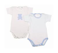 Conjunto de 2 Body de Bebé con Medias Mangas Lunares Celeste - 0 Meses Babyvip