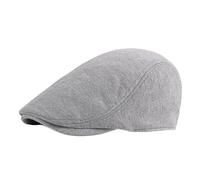 Conjunto de 2 boinas clásicas y gorras planas for hombre, estilo vintage, resistentes al agua, con ajuste seguro, for eventos urbanos al aire libre, a prueba de viento, estilo retro de gánster.(Gray_2