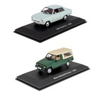 - Conjunto de 2 Coches Miniatura 1/43 compatibles con Opel Kadett B + Renault Farma Mava - LCC7