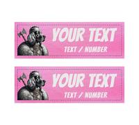 Conjunto de 2 etiquetas personalizables tácticas para arnés de perro - 2 parches compatibles con arneses Julius, OneTigris, Rabbitgoo, etc. Accesorio de seguridad original (Amarillo 15 x 5 cm)