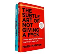 Conjunto de 2 libros de la colección Mark Manson (El sutil arte de que te importe un carajo, [rústica] Todo está jodido)