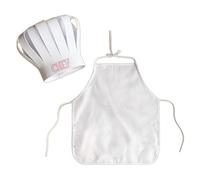 Conjunto de 2 piezas de chefs para bebés, de poliéster transpirable, para niñas, niños, primer cumpleaños, fiesta de Navidad, disfraz de bebé, cooking