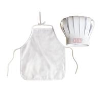 Conjunto de 2 piezas de chefs para bebés, transpirable, poliéster, sesión de fotos para niñas, niños, primer cumpleaños, fiesta de Navidad, traje de cocina para bebé