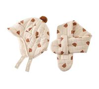 Conjunto De 2 Piezas De Gorro Y Bufanda Cálidos Con Protección Para Las Orejas Para Bebés Niños Y Niñas Gorro De Invierno Bufanda Gorro Con Orejeras De 0 a 3 Años Pañuelo Accesorios Para Clima