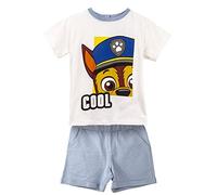 Conjunto de 2 Piezas de La Patrulla Canina - Camiseta y Pantalón Corto - Talla 48 Meses - Elaborado con Algodón 100% - Fresco y Cómodo -Cierre de Botones - Producto Original Diseñado en España