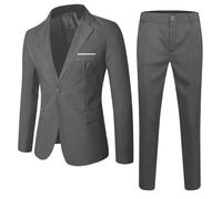 Conjunto de 2 Piezas de Ropa para niños pequeños, bebés, Primavera y otoño, Color Liso, Manga Larga, Pantalones y Abrigo (Dark Gray, L6)