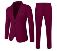 Conjunto de 2 Piezas de Ropa para niños pequeños, bebés, Primavera y otoño, Color Liso, Manga Larga, Pantalones y Abrigo (L6)