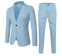 Conjunto de 2 Piezas para bebés Primavera y otoño, Color Liso Manga Larga con pantalón y Abrigo, básico y Funcional.